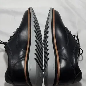 JOHNSTON & MURPHY STYLE BRAYDON PLAIN TOE MENS 9 BLACK NUBUCK NWOB ELEGANT Men main image 3